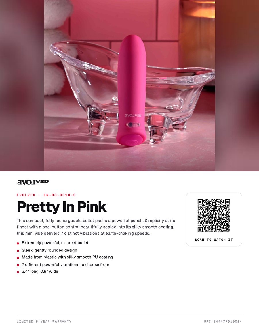 Example flyer from the kit: Pretty In Pink